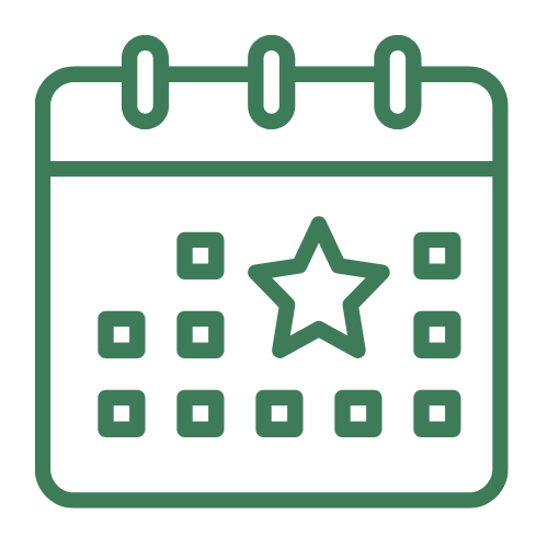 Symbol Kalender – 2 bis 3 Trainingseinheiten pro Woche für spürbare Fortschritte