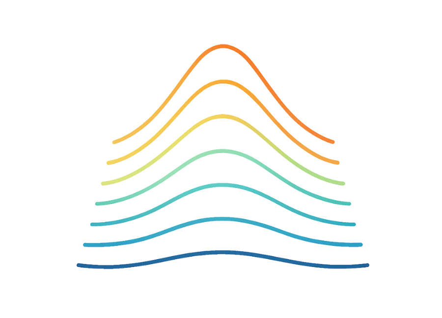 Symbolische Wellenlinien – Darstellung der PelviCenter-Technologie mit hochenergetischen Magnetimpulsen - Beckenbodentraining durch Magnetstimulation